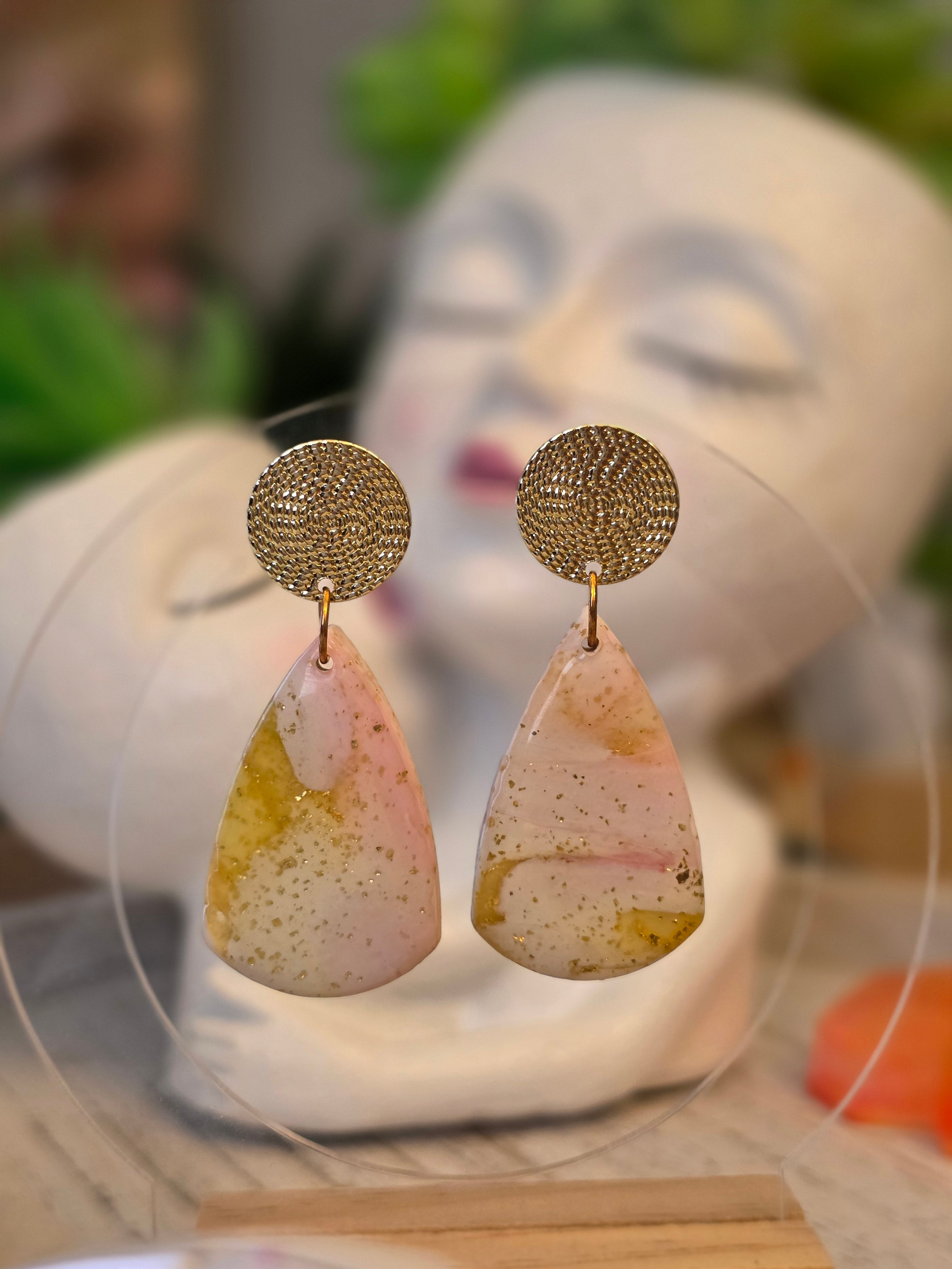 Pink gold drops