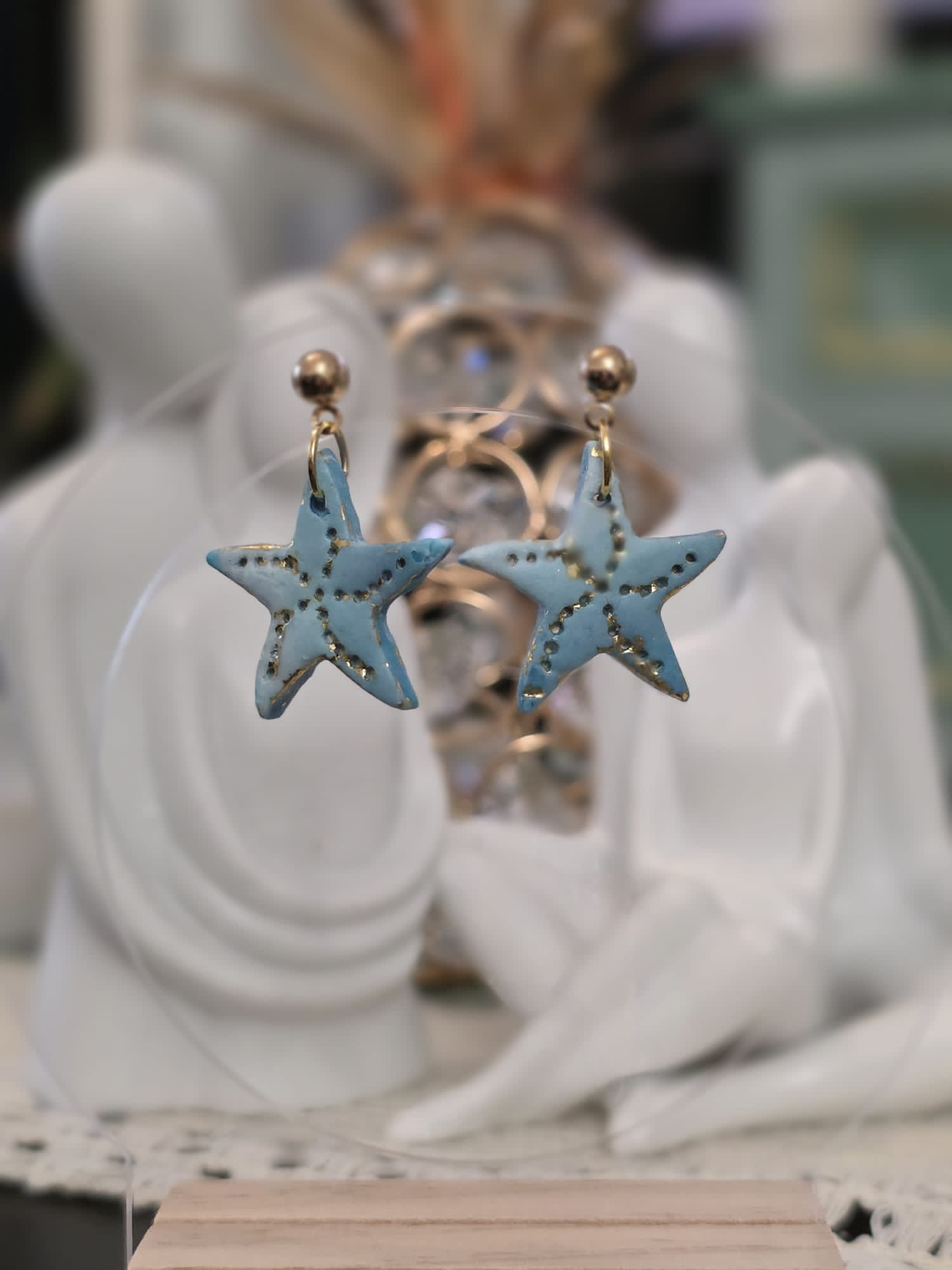 Blue Gold Starfish