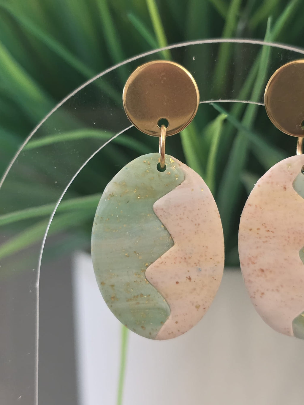 Green Peach Oval
